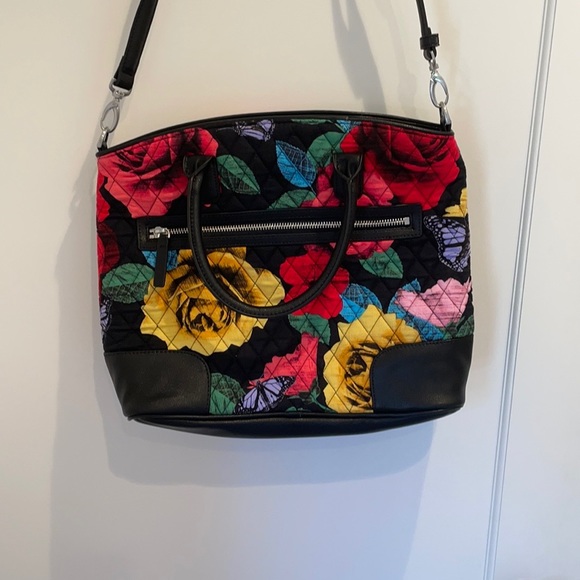 NWOT Vera Bradley Havana Rose Satchel Shoulder Bag - Picture 3 of 9